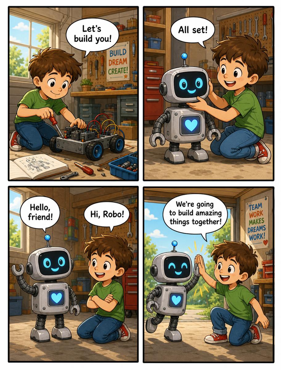 Sample personalized comic covers starring different children